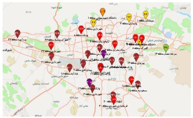 همسایگی تهران با کانونهای گرد و غبار